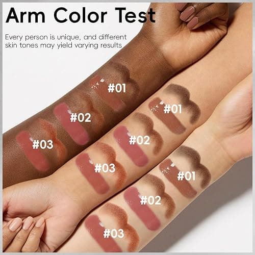HOSAILY 2 in 1 Lip Combo Sets, Dark Brown Natural Lips Liner and Liquid Lipstick Combo Moisturizing Nude Glossy Gloss Lip Kit, Plumping Lightweight Lips Pencil with High Shine Tinted Gloss Set01 thumbnail 7