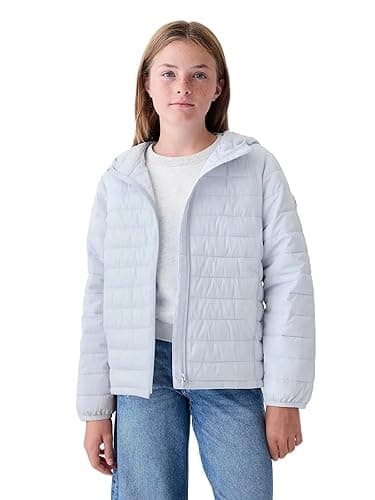 GAP Girls' Logo Puffer Jacket