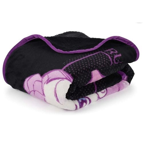 HUNTRX Kpop Demon Hunters Super Soft Fleece Throw Blanket, Purple and Black, 46x60 Inch thumbnail 5