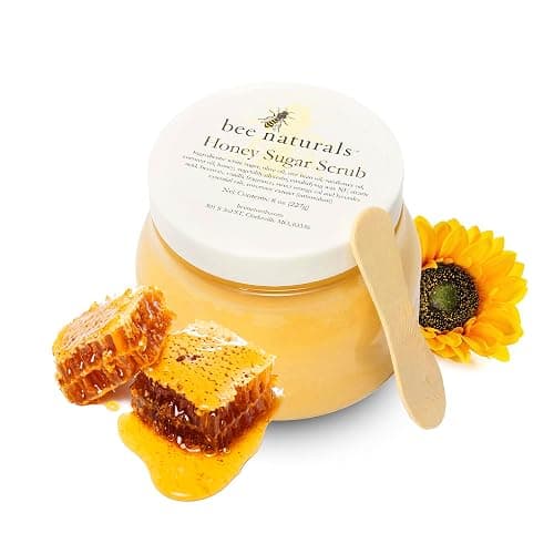 Luxurious Honey Sugar Scrub 8oz – Gentle Exfoliating Blend for Face, Body & Feet with Honey, Coconut & Essential Oils – Nourishing Moisture with Signature Vanilla Fragrance for Radiant Skin - Image 1
