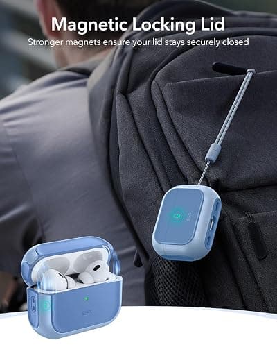 ESR for AirPods Pro 2 Case, Compatible with Airpods Pro Case 2nd / 1st Generation (2023/2022/2019), Compatible with MagSafe, Full Drop Protection Cover with Lanyard, Navy Blue thumbnail 4