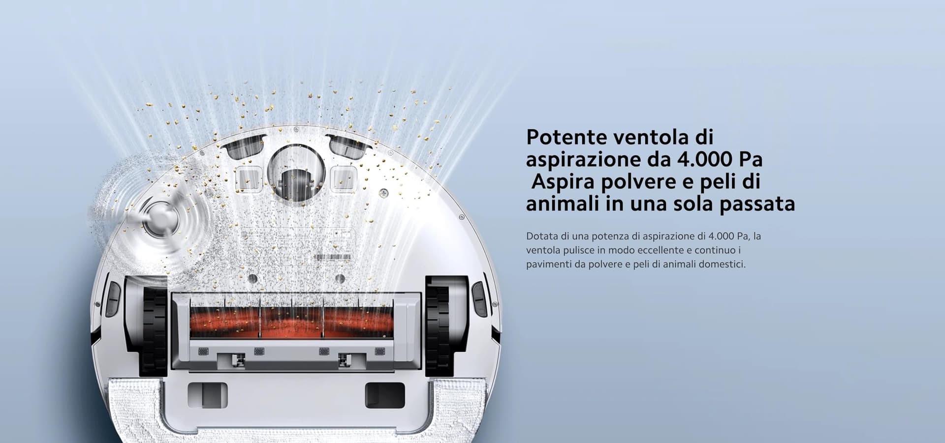 XIAOMI Robot Vacuum X10 - Robot aspirador e limpa-chão com sistema inteligente de navegação a laser (LDS), sucção de 4000 Pa, base de auto-esvaziamento, 5200 mAh, branco thumbnail 7