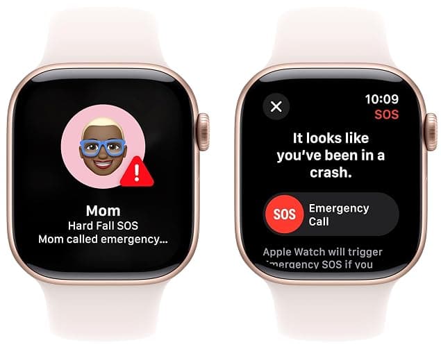 Apple Watch Series 10 [GPS, 42mm] - Rose Gold Aluminum Case with Light Blush Sport Band, S/M (Renewed) thumbnail 5