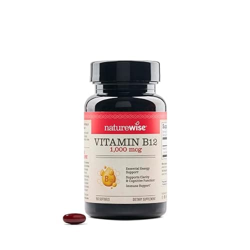 NatureWise Vitamin B12 1000 mcg - Dietary Supplement for Supporting Energy Metabolism, Mental Clarity, Nervous System Health - Easy-to-Swallow, Soy & Gluten-Free, Non-GMO - 150 Count[150-Day Supply] - Vitamin - Unflavored - 150 Count (Pack of 1) - Image 1