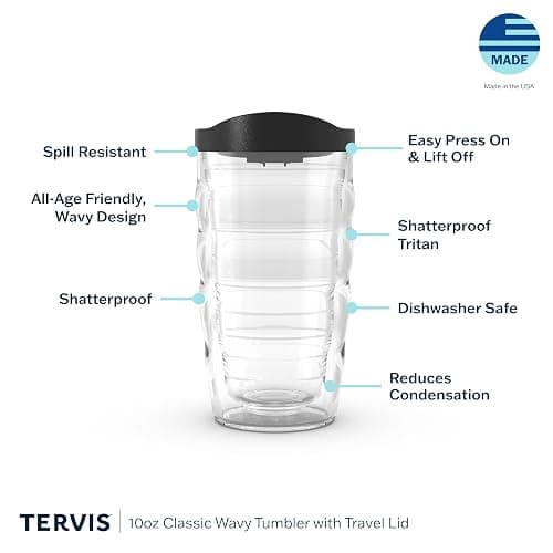 Tervis Virginia Cavaliers - Overtime Made in USA Double Walled Insulated Tumbler Travel Cup Keeps Drinks Cold & Hot, 10oz, Classic thumbnail 5