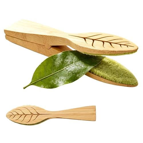 Plant Leaf Cleaning Tongs, Portable House Plant Leaf Cleaning Tongs, Household Cleaning Tools Garden Tools, Cleans Both Sides of Leaves, Dust Removal for Indoor Outdoor - Image 1