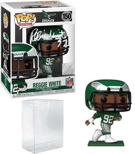 Reggie White #150 Facsimile Signed Reprint Laser Autographed Funko POP! Football NFL: Philadelphia Eagles Figurine with Protector Case thumbnail 3