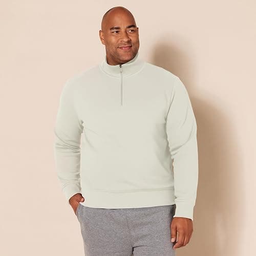Amazon Essentials mens Long-Sleeve Quarter-Zip Pullover Fleece Sweatshirt thumbnail 6