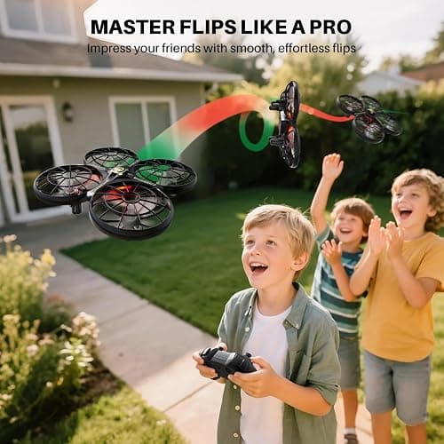 SYMA Drone for Kids 8-12 with Automatic Obstacle Avoidance, 20 Mins Flight Time(2 Batteries), One-Key 360°Flips and Altitude Hold, Safe Indoor Flying Toys for Boys and Girls thumbnail 4