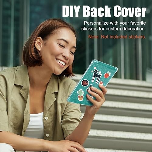 iDLEHANDS Clear Case for 7" All-New Kindle Paperwhite 12th Gen 2024 & Kindle Colorsoft Signature Edition (2024 Release) - Ultra Slim Soft TPU Transparent Cover & Lightweight, Clear Glitter thumbnail 7