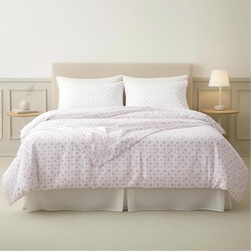 Modern Threads Silky Soft Microfiber and Wrinkle Free Sheets - Luxurious Microfiber Bed Sheets Includes Flat Sheet, Fitted Sheet with Deep Pockets, & Pillowcases Ivory, Twin thumbnail 2