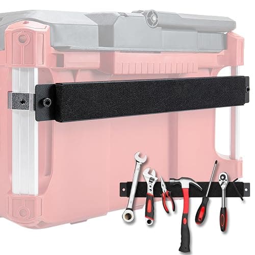 Powerful Magnetic Bar Mount for Packout Toolbox, Capacity Up to 50LBS, Compatible with Mil. waukee Packout Toolbox Side Aluminum Rails, Making Tools within Easy Reach - Image 1