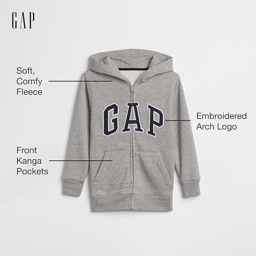 GAP Logo Hoodie Hooded Full Zip Sweatshirt thumbnail 2