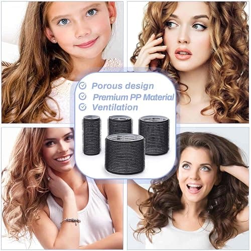 Selizo Hair Roller 28 Pcs Set, Includes 16Pcs Self-Grip Hair Rollers in 4 Sizes and 12Pcs Hair Clips for Long Medium Short Hair Volume thumbnail 6