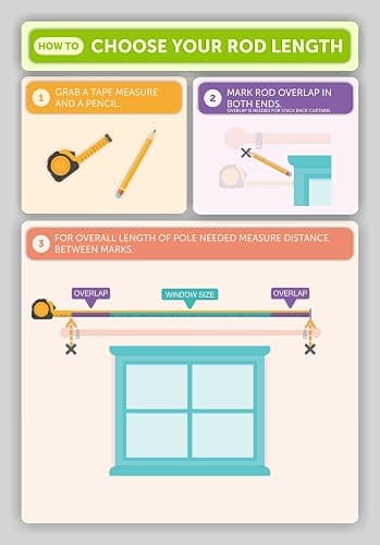 Ivilon Drapery Window Curtain Rod - End Cap Style Design 1 Inch Pole. 48 to 86 Inch Color Warm Gold thumbnail 5