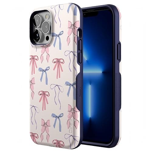 Casely iPhone 13 Pro Max Case | Coquette Girlie | Pastel Bows | Compatible with MagSafe | Bold Protective Design thumbnail 2
