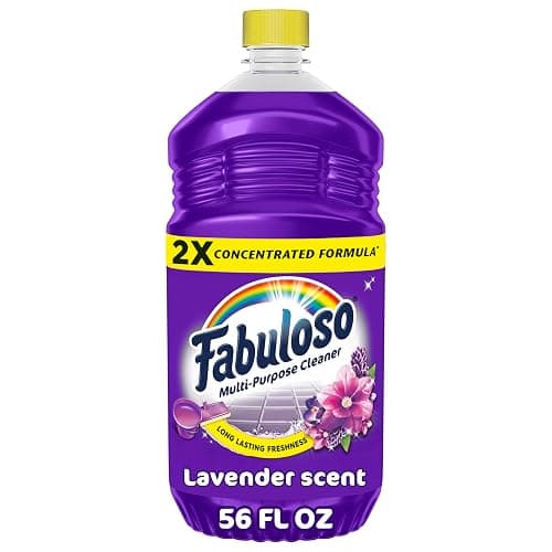 Fabuloso 2X All-Purpose Cleaner, Lavender Scent, 56 fl oz | No Rinse Floor Cleaner, Long-Lasting Freshness, Multi-Purpose Cleaner, Concentrated Formula, Everyday Cleaning, No Residue - Image 1
