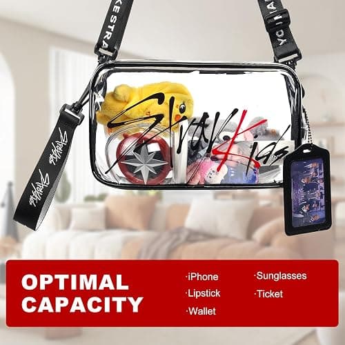 Stray Transparent PVC Bag Skz's Clear Travel Shoulder Crossbody Bag Storage For Stay Fans Gifts thumbnail 5