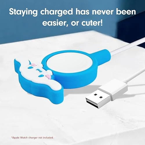 Sonix x Sanrio Apple Watch Charger Cover | Silicone Smartwatch Charging Cable Case, Dock Holder for Apple Watch | Cinnamoroll thumbnail 5