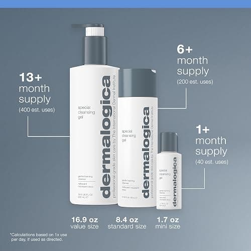 Dermalogica Special Cleansing Gel Gentle-Foaming Face Wash for Women and Men - Leaves Skin Feeling Smooth And Clean thumbnail 10