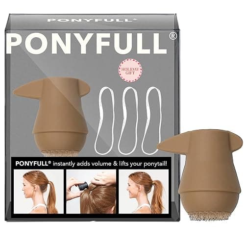 Kitsch PONYFULL Hair Volumizer Tool - Adds Lift and Style To Your Ponytail | Hair Bun Maker for Women | Ponytail Volumizer, Includes 3 No Snag Elastic Ties | Ideal Gifts for Women - (Blonde) thumbnail 2