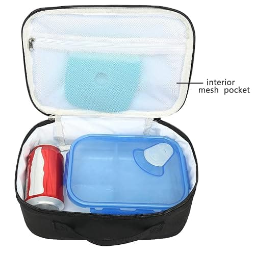 flowfly black lunch bag/box thumbnail 4
