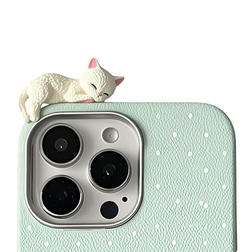 Cat Peeker Phone Charms, Cute Adhesive Animal Accessory, Kawaii Cat Figure Charms, Removable Decoration for Phone Case thumbnail 2