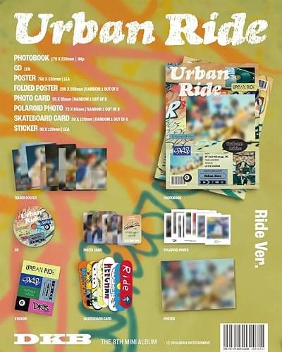 DKB URBAN RIDE 8th Mini Album URBAN + RIDE - 2 Ver Set. thumbnail 3