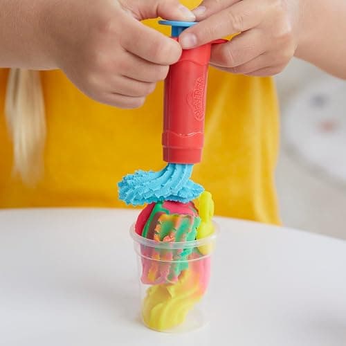 Play Doh Swirlin' Smoothies Toy Blender Playset, Play Kitchen Appliances, Kids Arts and Crafts Toys for 3 Year Old Girls and Boys and Up thumbnail 12