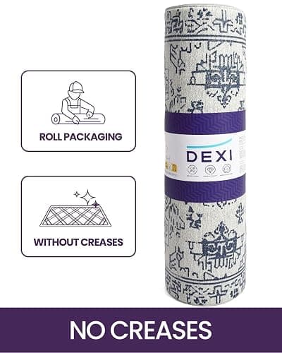 DEXI Kitchen Mats for Floor Cushioned, 23x59 Extra Large Wide Runner Rug Non Slip, Waterproof Soft Comfort Standing Padded Anti Fatigue Decorative, Blue White - 59"L x 23"W x 0.4"Th - Blue / White thumbnail 6