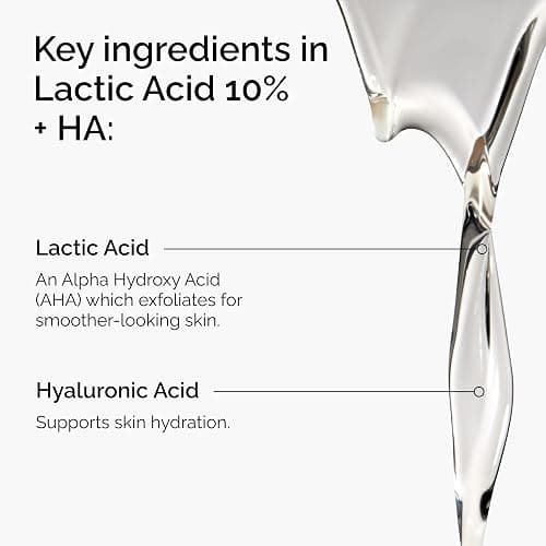 The Ordinary Lactic Acid 10% + Hyaluronic Acid 2%, High-Strength Exfoliating Serum for Smoother, Brighter Skin, 1 Fl Oz thumbnail 2