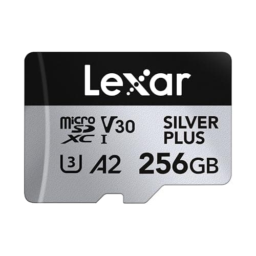 Lexar Silver Plus Carte mémoire Micro SD 256 Go, jusqu'à 205 Mo/s | MicroSDXC UHS-I avec Adaptateur, C10, U3, A2, V30, Full HD, 4K UHD, Carte TF Haute Vitesse pour Drone, caméra thumbnail 8