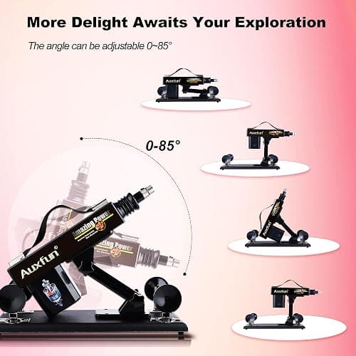 Sex Machine Dildo Machine with 3XLR Connector,Fuck Machine for Women | Thrusting Machine with Red Realistic Dildo Sex Toys 8 Attachments with Suction Cup Adapter thumbnail 5