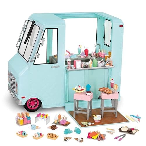 Our Generation Dolls Sweet Stop Ice Cream Truck for Dolls, 18" - Image 1
