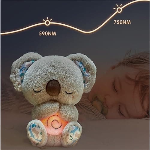 Relief Koala Breathing Stuffed Toy, Anxiety Relief Plush Breathing Animal, Sleeping Koala Plush Breathing with Musical Lights & Rhythmic Breathing Motion thumbnail 6