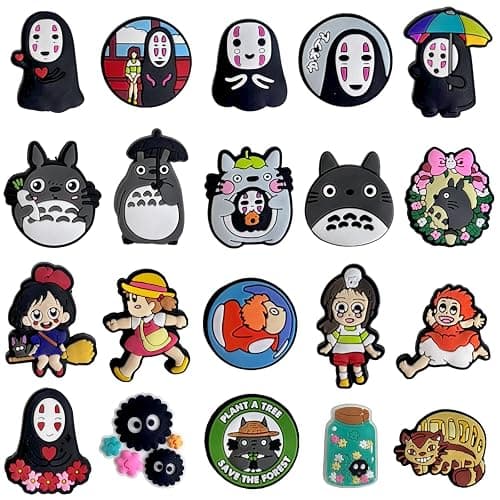 Yezmo 20PCS Anime Shoe Charms for Girls Boys Teens - Cute Cartoon Charms for Women's Bubble Slides Sandals Clogs Wristband Bracelet - Party Favor Birthday Gifts - Multi-ca - Image 1
