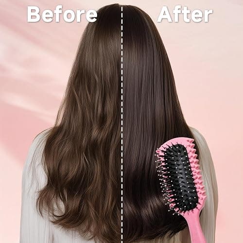 Curl Defining Brush, Curly Hair Brush Products With 3 Pcs Slick Back Hair Brush Set Bristle Brush Edge Control Teasing Comb for women (Blue) thumbnail 6