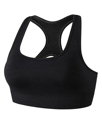 TomTiger Sports Bras for Women High Impact Racerback Removable Padded Seamless Yoga Workout Activewear Bra - Image 1