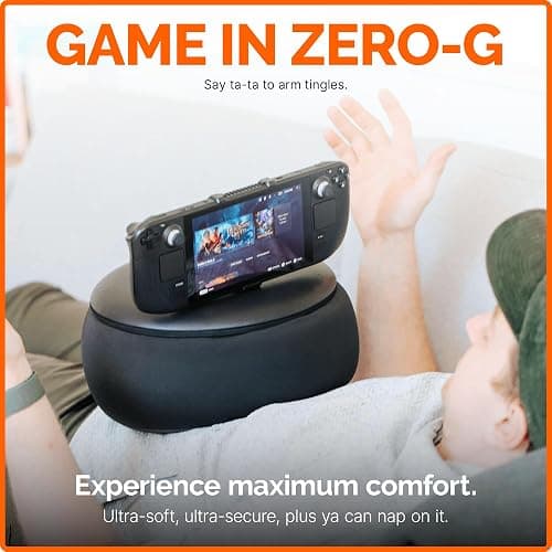 Mechanism Gaming Pillow for Steam Deck OLED & LCD | Experience Zero Gravity Gaming with Our LCD & OLED Steam Deck Accessories | Ridiculously Soft Machine Washable Pillow for Gamers (Steamdeck Grip) thumbnail 8
