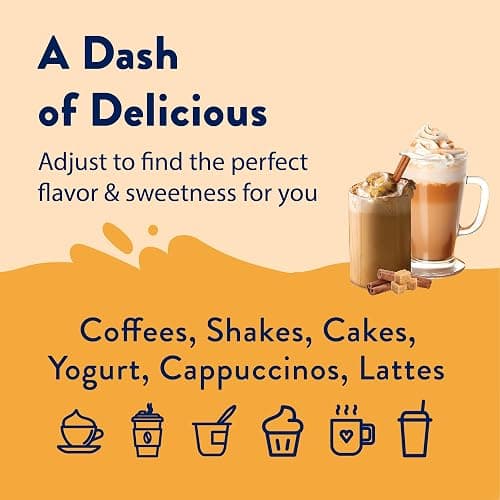 Jordan's Skinny Mixes Sugar Free Coffee Syrup, Holiday Fall Syrup Trio Coffee Flavoring Syrup, Zero Calorie Drink Mix for Lattes, Baking, Protein Shake, Dairy & Gluten Free, Kosher,12.7 Fl Oz, 3 Pack thumbnail 3
