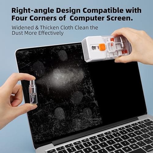 Keyboard Cleaning Kit Laptop Cleaner, 10-in-1 Computer Screen Cleaning Brush Tool, Multi-Function PC Electronic Cleaner Kit Spray for iPad iPhone Pro, Earbuds, Camera Monitor, All-in-one with Patent thumbnail 5