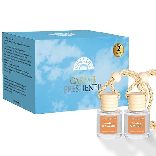 HoogaLife Car Air Freshener Diffuser 2 Pack Hanging Air Freshener Diffuser - Amber Vanilla Fragrance Oil Air D iffuser for Car, 45+ days Long Lasting Fragrance Made in USA C ar Air Fresheners thumbnail 6