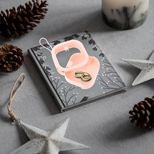 DEEPCRAFF Portable Jewelry Box for Earring Storage and Hair Clip Organization, Pink Abs and Tpe Material, Compact and Portable Jewelry Case for Travel and Daily Use thumbnail 2