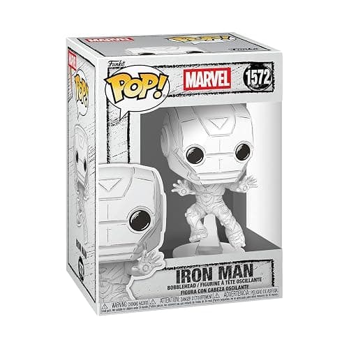 Funko Pop! Marvel: Marvel Sketched - Iron Man - Collectable Vinyl Figure - Gift Idea - Official Merchandise - Toys for Kids & Adults - Comic Fans - Model Figure for Collectors and Display - Image 1