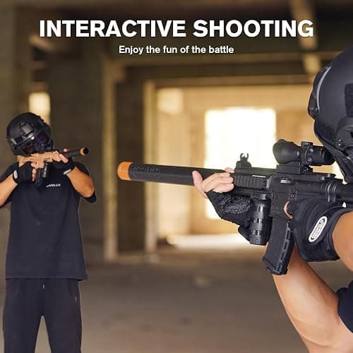 2 Pack Manual Toy Blaster Soft Foam Bullets, Manual Blaster Shooting Game, 18+ (Manual 2 Pack) thumbnail 7
