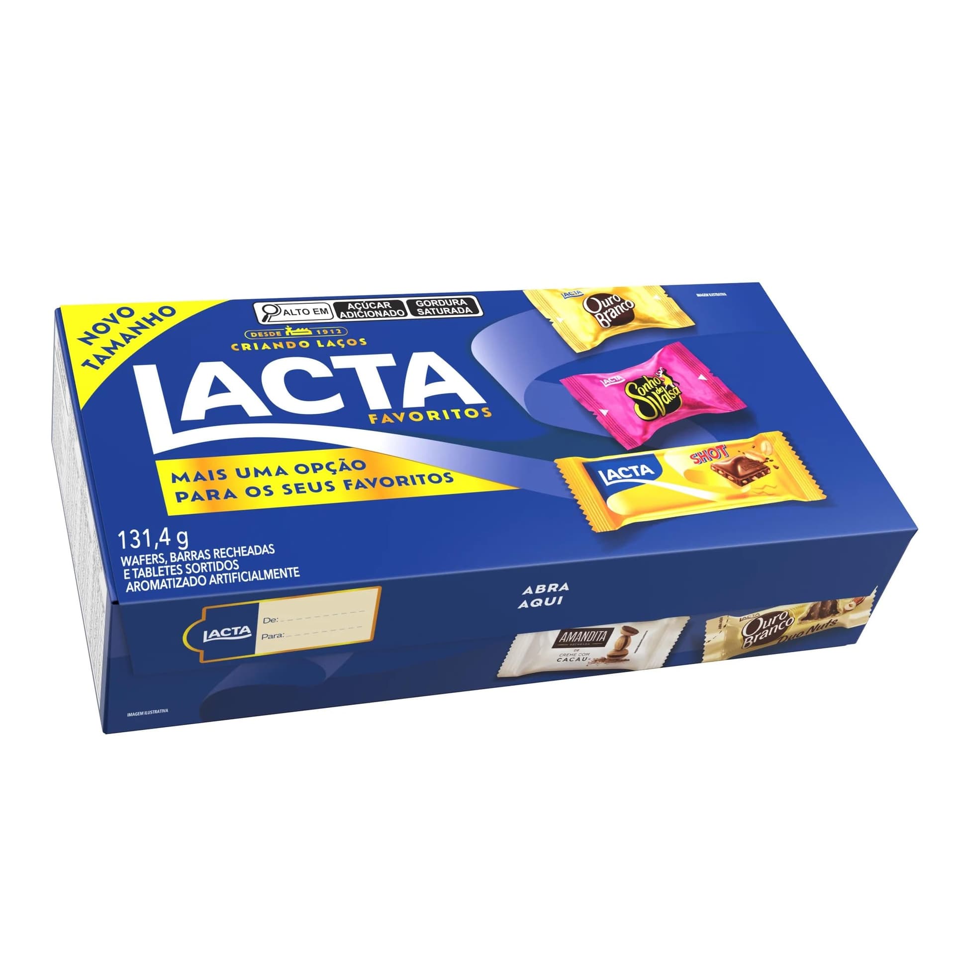 Lacta Favoritos - Caixa de variedades chocolates, 131,4gr - Image 1