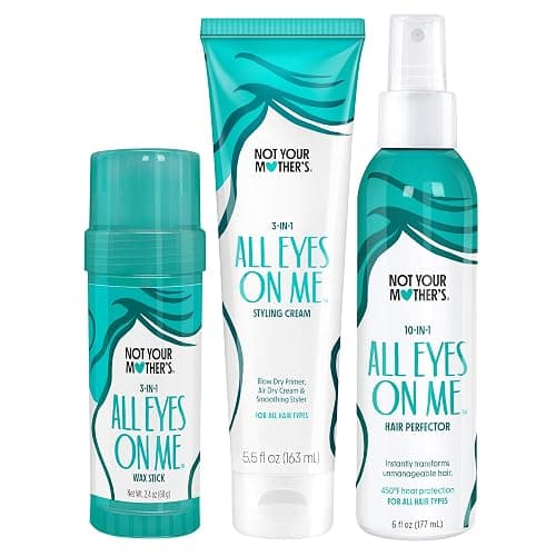 Not Your Mother's All Eyes On Me 10-in-1 Hair Perfector & 3-in-1 Wax Stick & Styling Cream (3-Pack) - Protectant & Styling Products for All Hair Types - Image 1