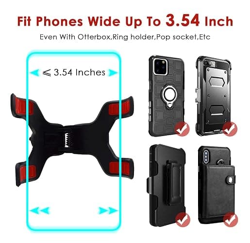 ivoler Car Phone Mount Windshield, Long Arm Clamp Universal Windshield with Double Clip Strong Suction Cup Cell Phone Holder Compatible with iPhone 15 14 13 Pro Max XS 7 8 Plus, Galaxy S24 S23 Ultra thumbnail 2