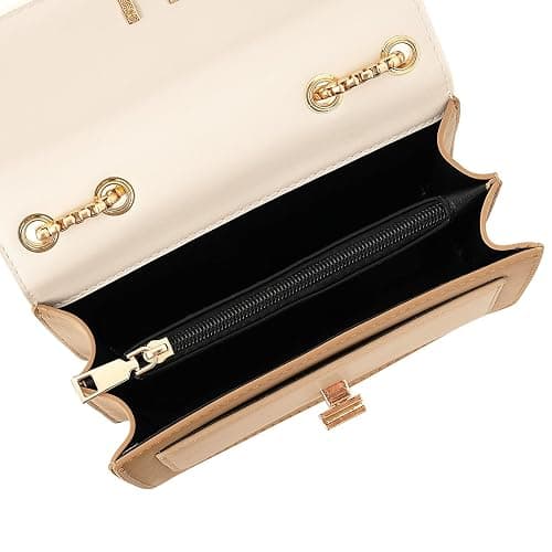Color-Block Crossbody Bags for Women Leather Cross Body Purses Cute Designer Handbags Shoulder Bag Medium Size thumbnail 7