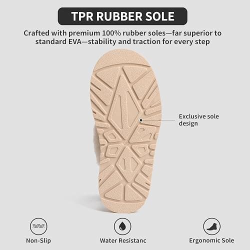 HHUQ Slippers for Women, Winter House Slippers Indoor Outdoor, Fuzzy Platform Slippers Womens thumbnail 5